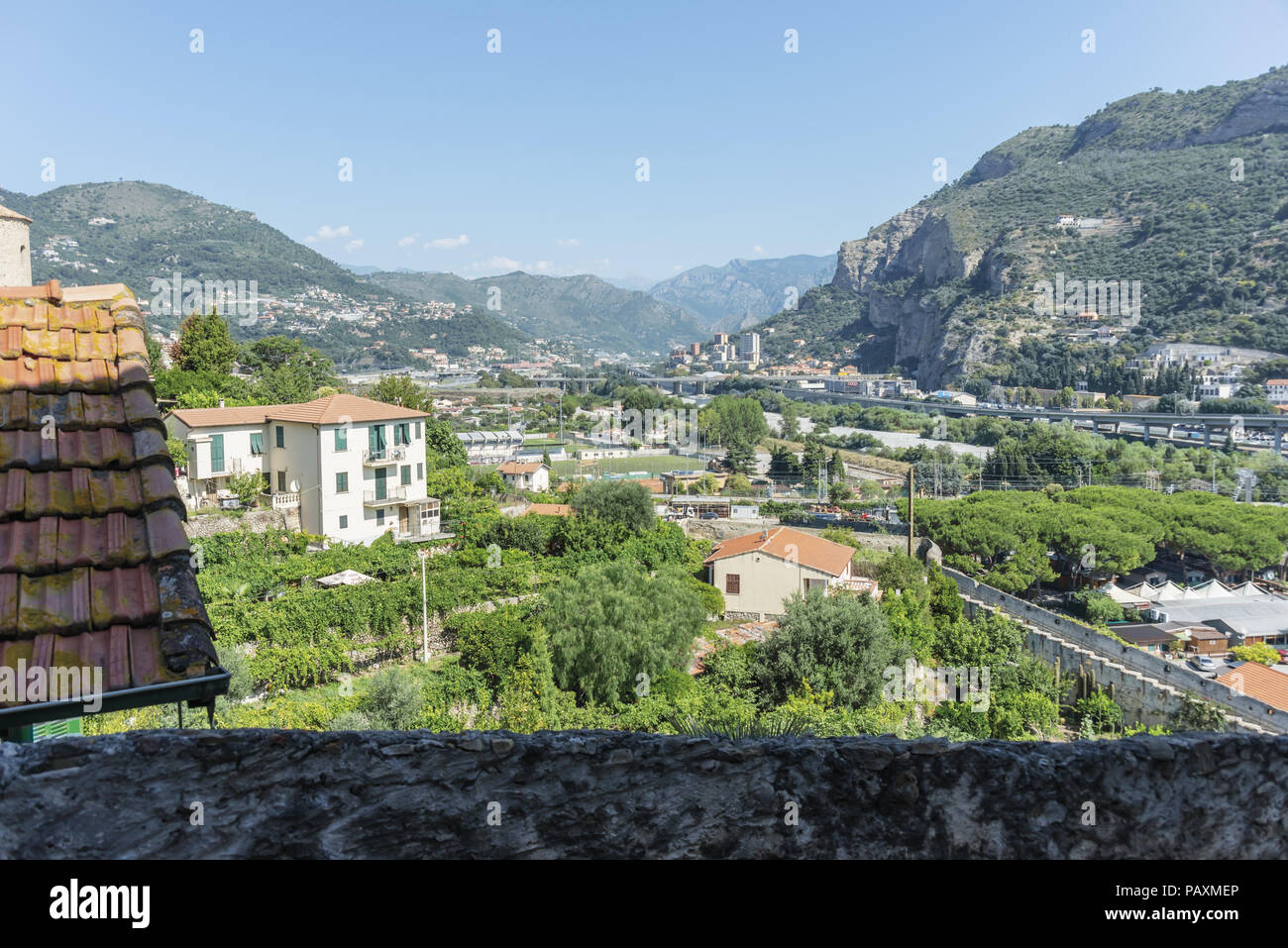 Italy Liguria Ventimiglia valley of the Roia river 2 Stock Photo