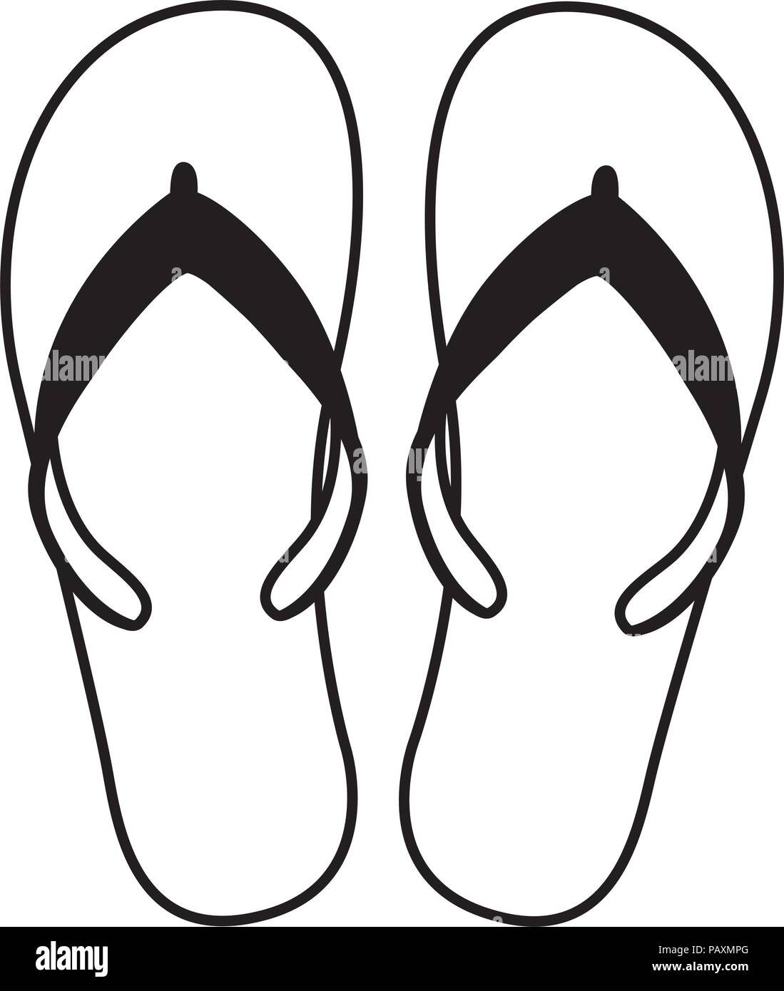 flip flops beach acessory Stock Vector Image & Art - Alamy