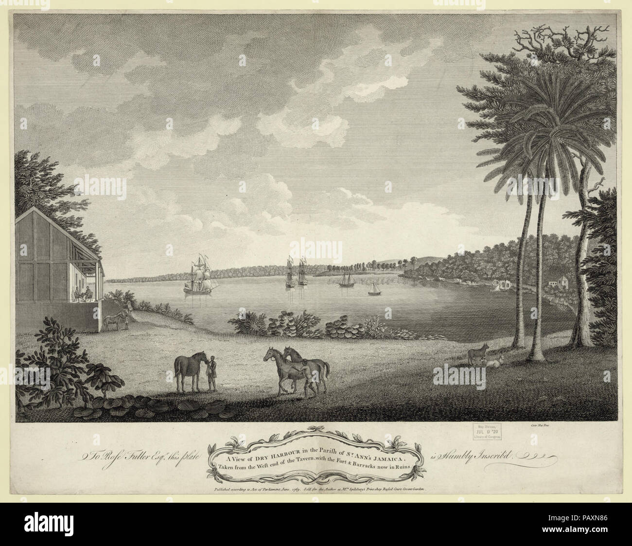 A view of Dry Harbour in the parish of St. Ann's Jamaica, taken from ...