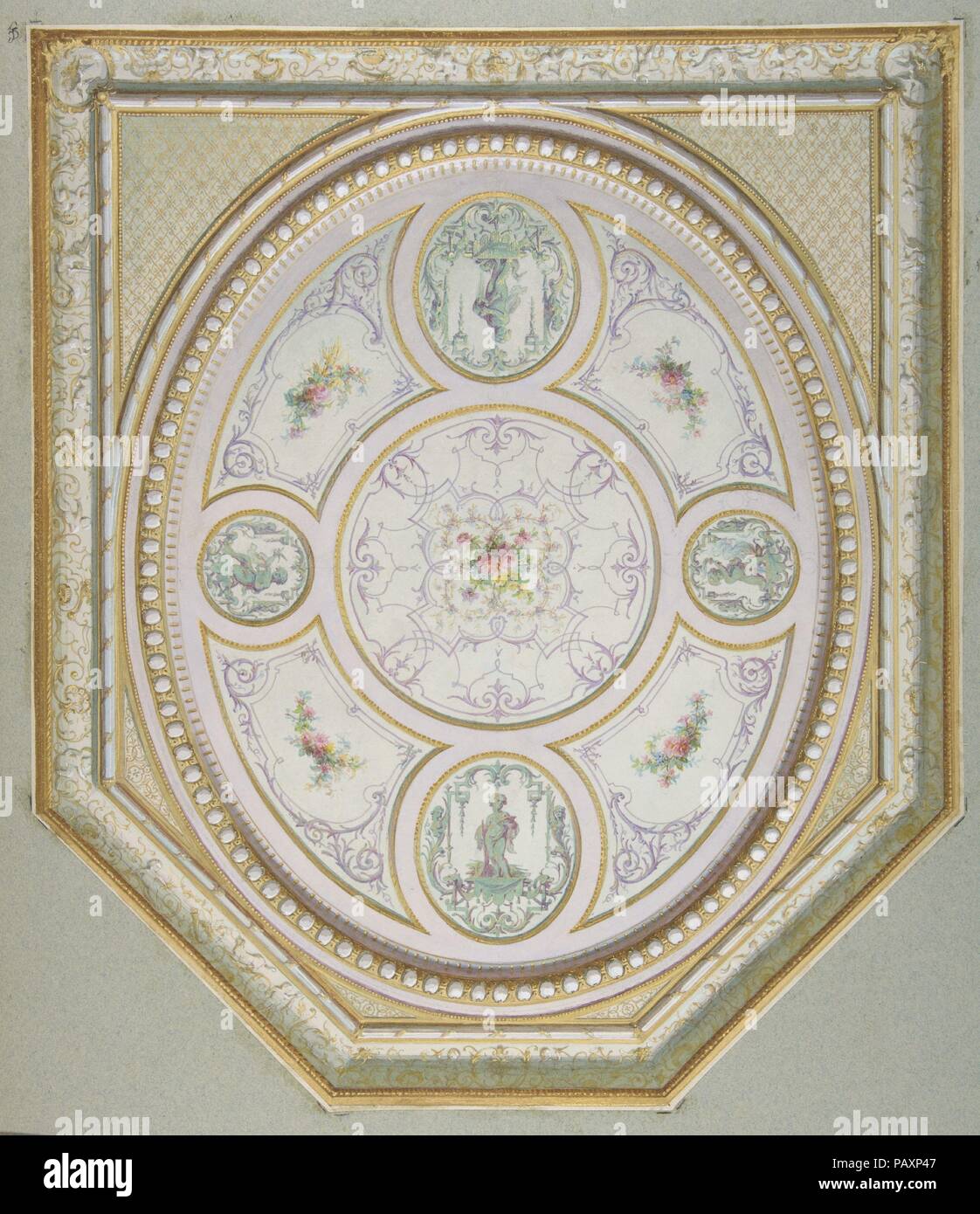 Ceiling Design Artist Jules Edmond Charles Lachaise French
