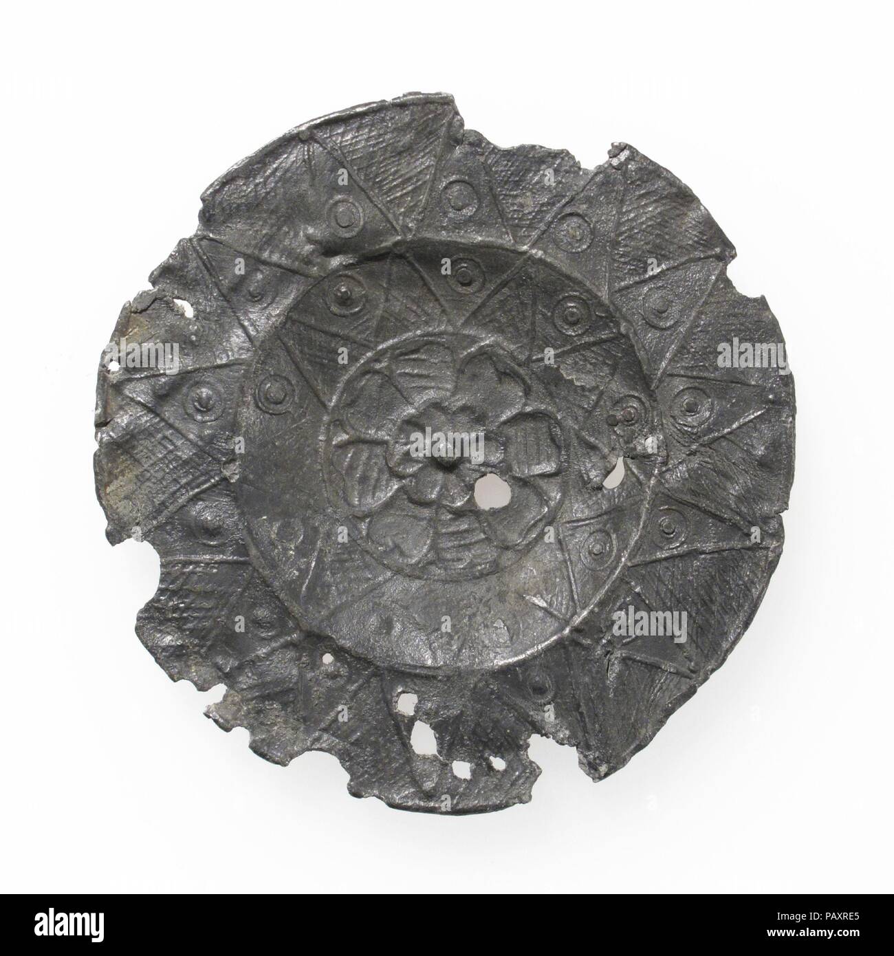 Pilgrim's Badge. Culture: French. Dimensions: Overall: 2 1/8 in. (5.4 cm). Date: 14th-16th century. Museum: Metropolitan Museum of Art, New York, USA. Stock Photo