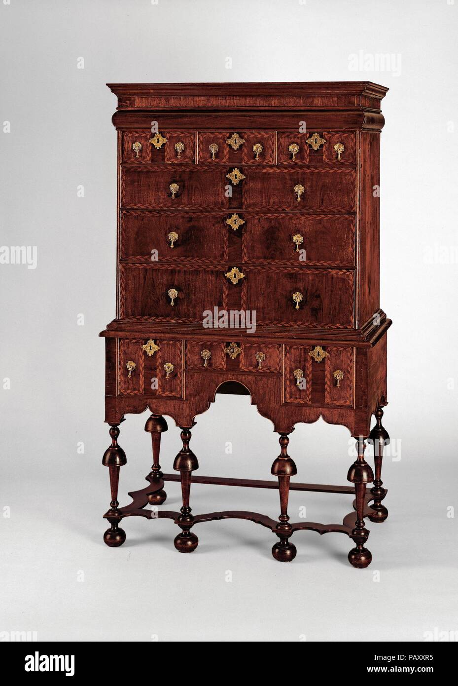 High Chest Of Drawers Culture American Dimensions 65 X 37 1 2