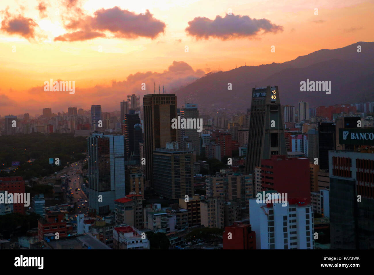 Sabana Grande Caracas Venezuela, Business District in the Metropolitan Area. Vicente Quintero and Marcos Kirschstein Stock Photo