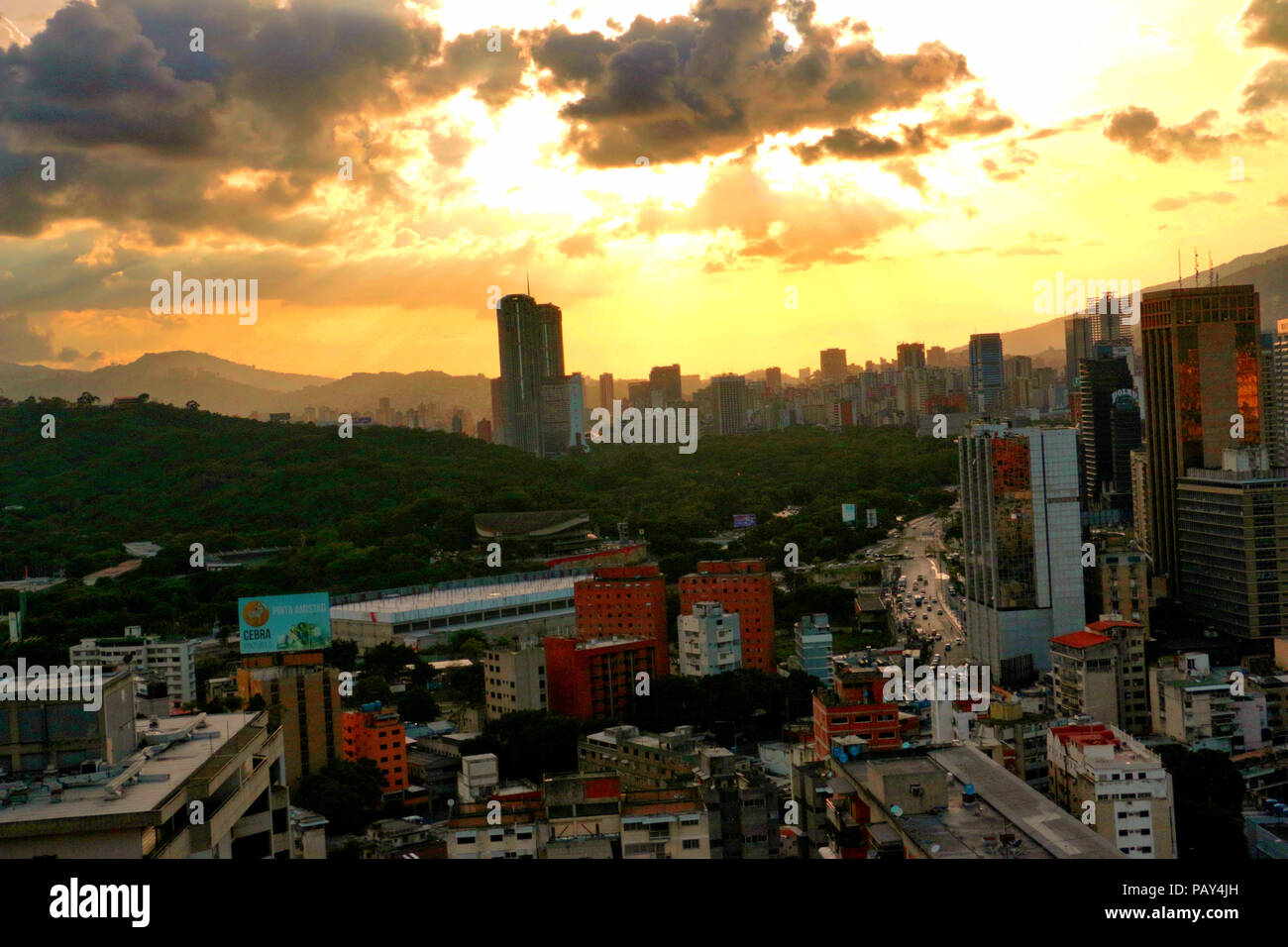 Sabana Grande Caracas Venezuela, Business District in the Metropolitan Area. Vicente Quintero and Marcos Kirschstein Stock Photo