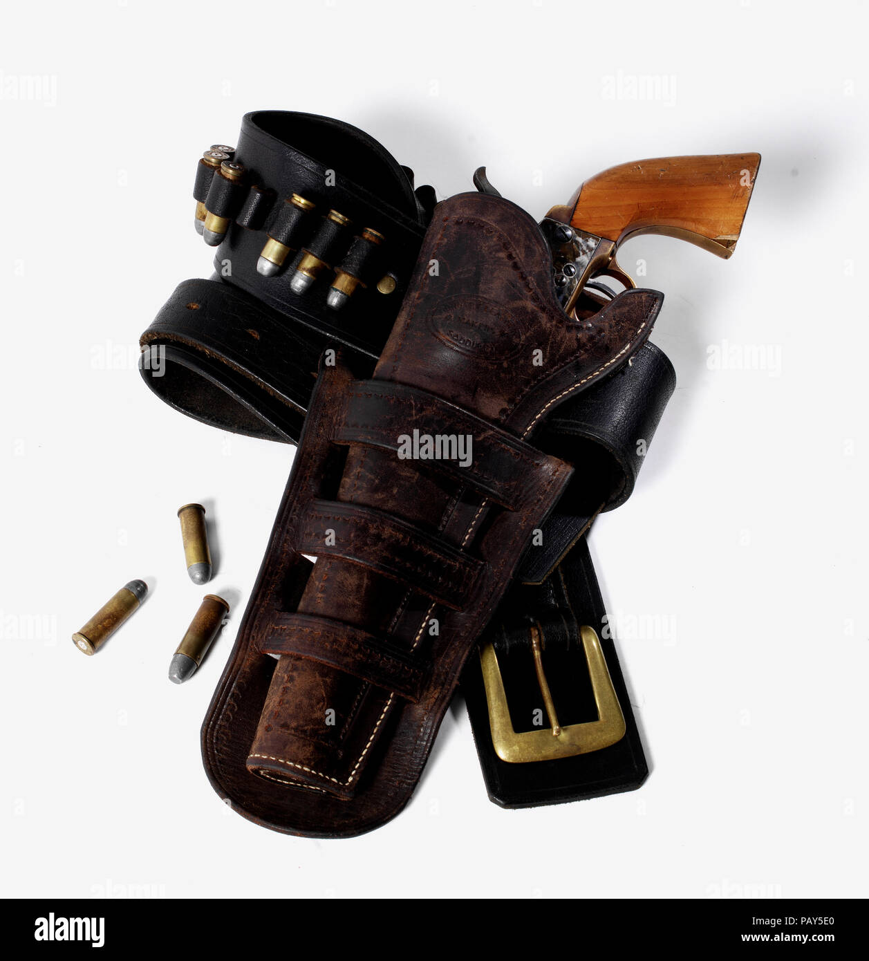 Holster and cartridge belt Stock Photo Alamy
