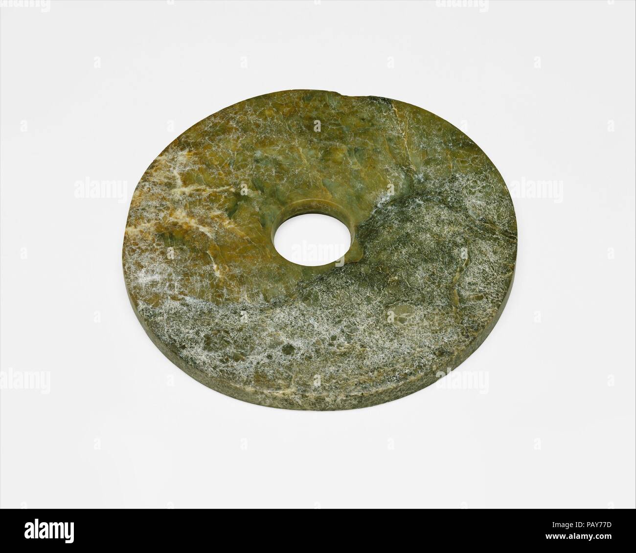 Ritual Object (Bi). Culture: China. Dimensions: Diam. 8 3/8 in. (21.3 ...