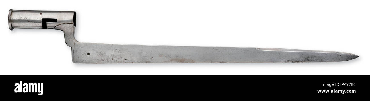 Socket bayonet for a Sea Service Musket. British, about 1805 Stock Photo
