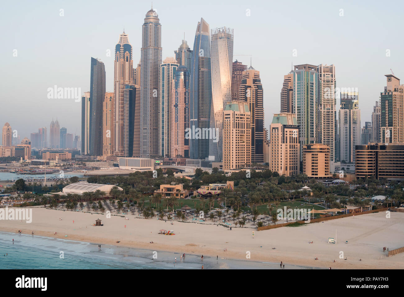 Dubai Uae February 16 2018 Aerial View Of Modern