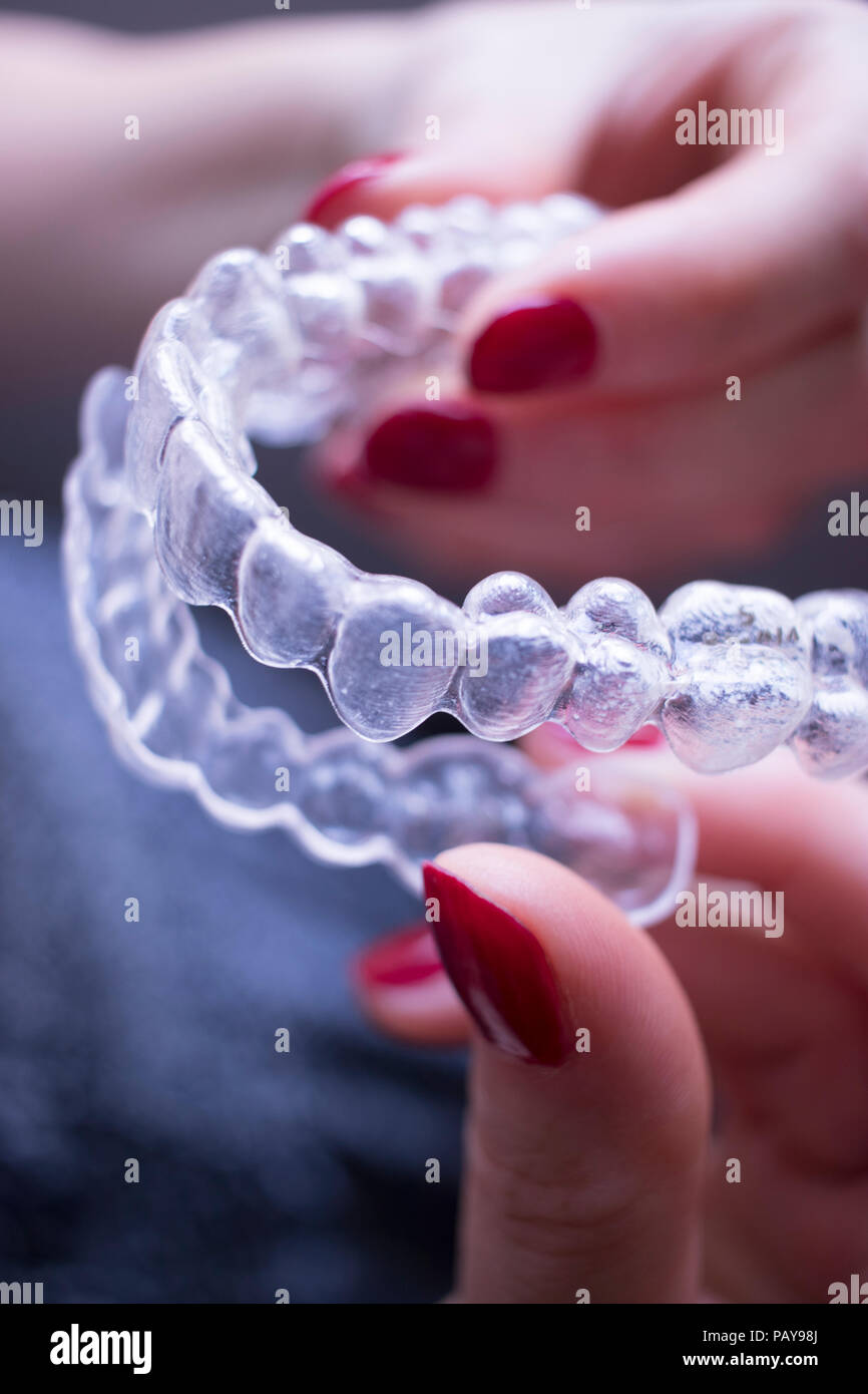 Invisible clear dental teeth aligner straighteners for orthodontic