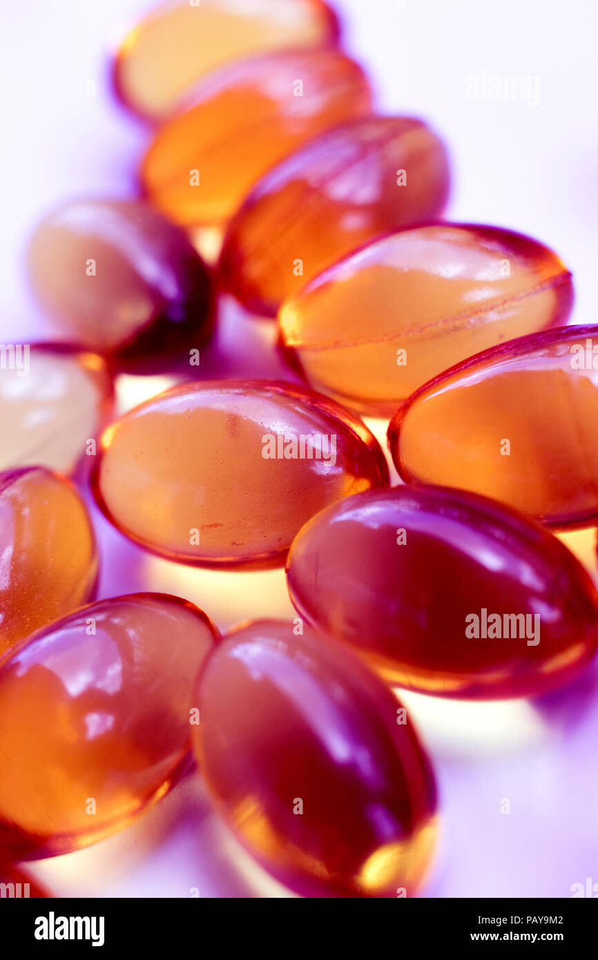 Cod fish liver oil capsules vitamin and mineral health and healthy