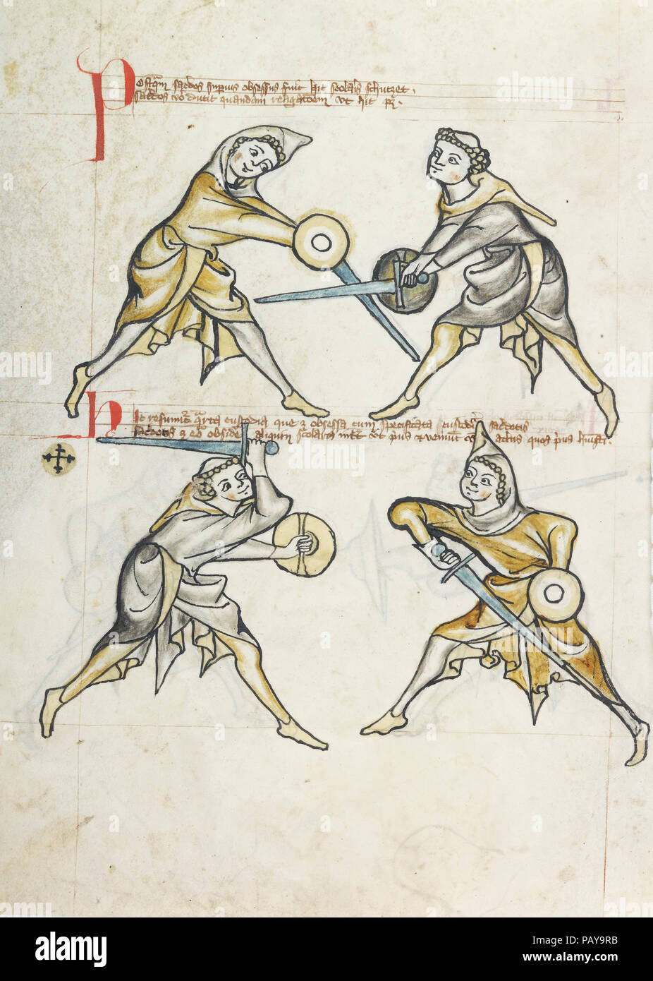 Tower Fechtbuch. I.33 Located at The Royal Armouries Museum Stock Photo