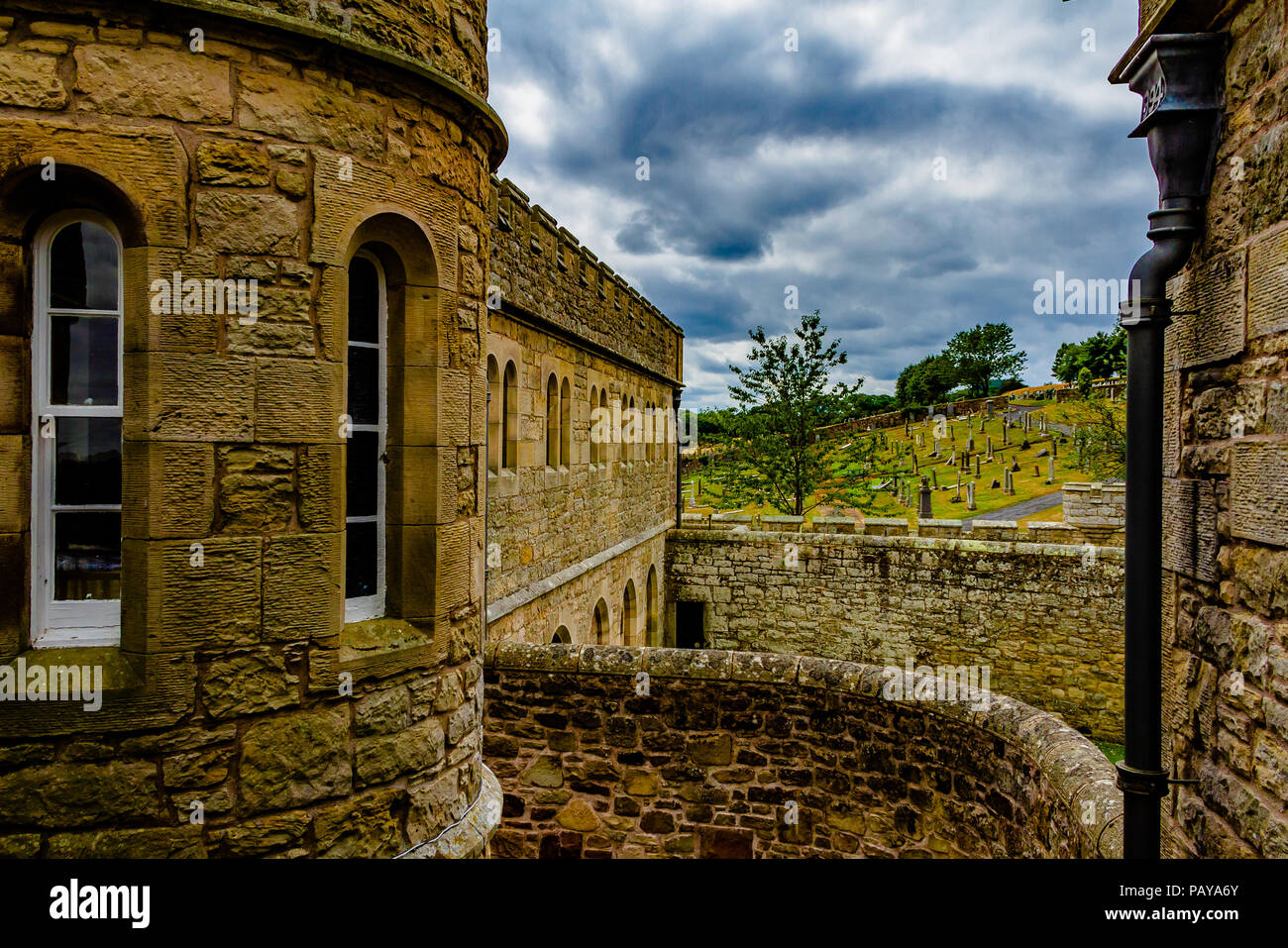 Jedburgh Castle & Jail Museum, housed in the town's old Victorian jail, Jedburgh, Scotland, UK. Stock Photo