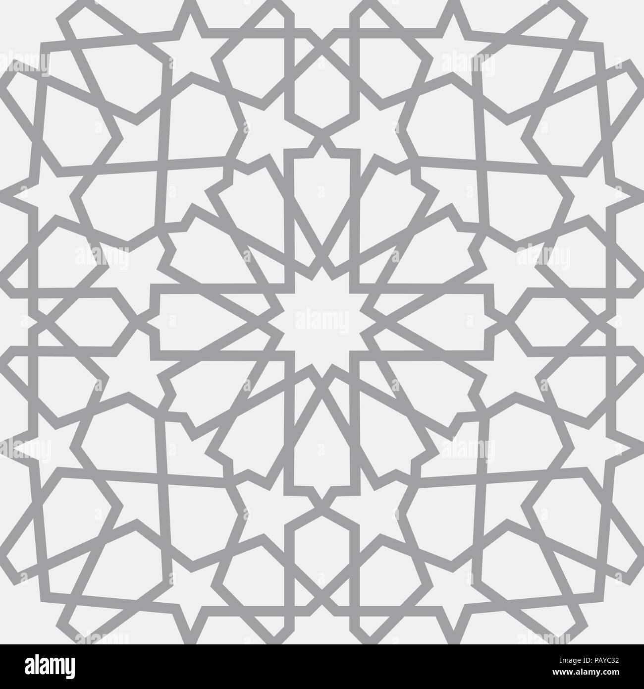 Islamic pattern . Seamless arabic geometric pattern, east ornament, indian ornament, persian motif, 3D. Endless texture can be used for wallpaper, pattern fills, web page background . Stock Vector