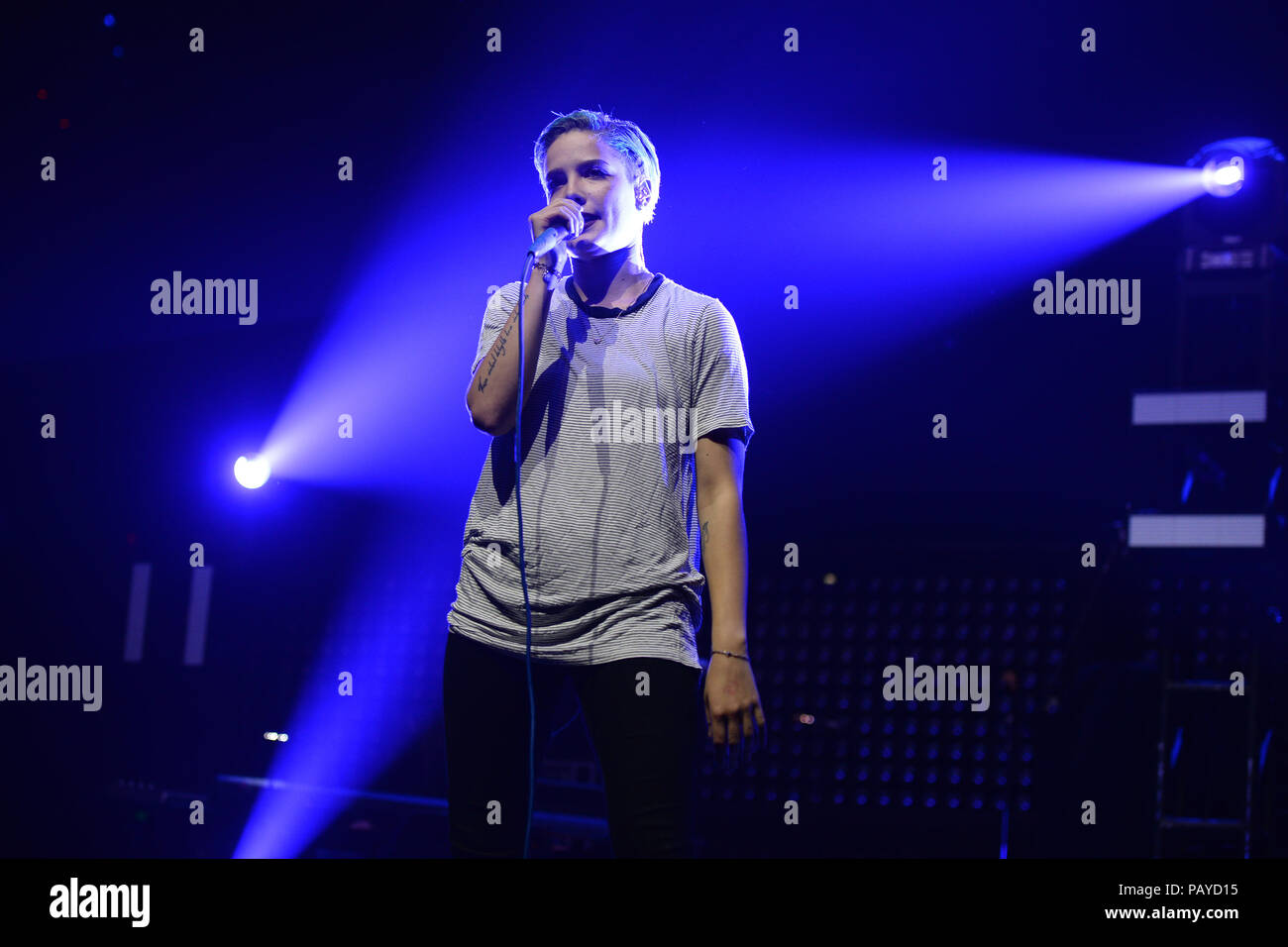 SUNRISE, FL - JULY 11: Hasley Performs at the BB&T Center on July 11, 2015 in Sunrise, Florida. People: Hasley Stock Photo