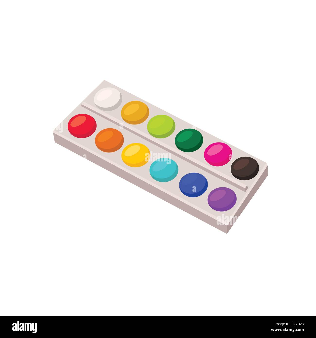 paints vector isolated Stock Vector