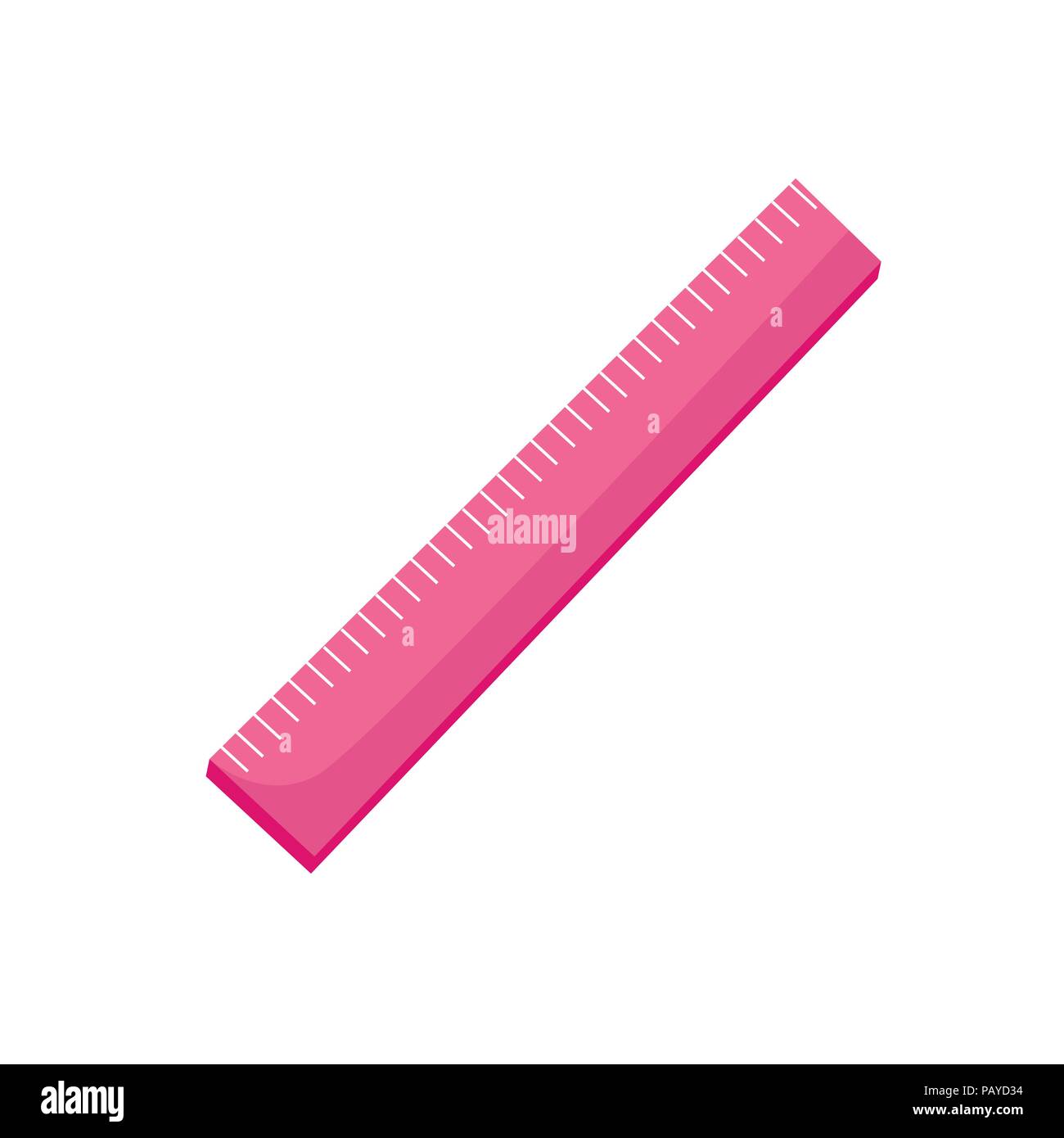 Vector cartoon pink rectangular ruler. 4747353 Vector Art at Vecteezy