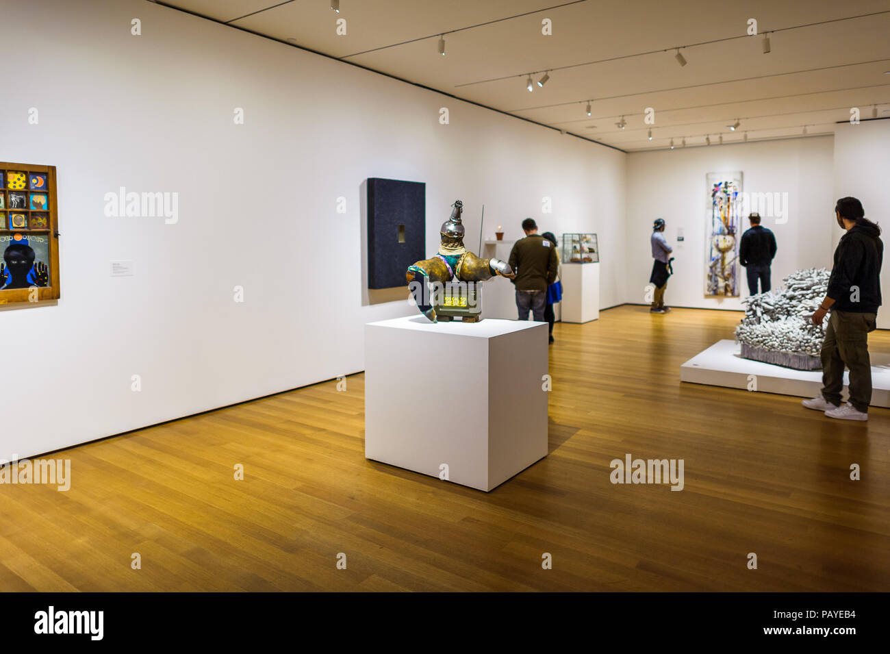 NEW YORK, USA - OCT 8, 2015: Interior of the Museum of Modern Art (MoMA ...