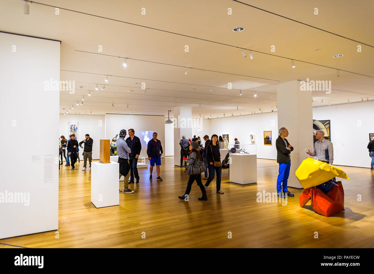 Musée Moma NEW YORK, USA - OCT 8, 2015: Interior of the Museum of Modern Art (MoMA ...