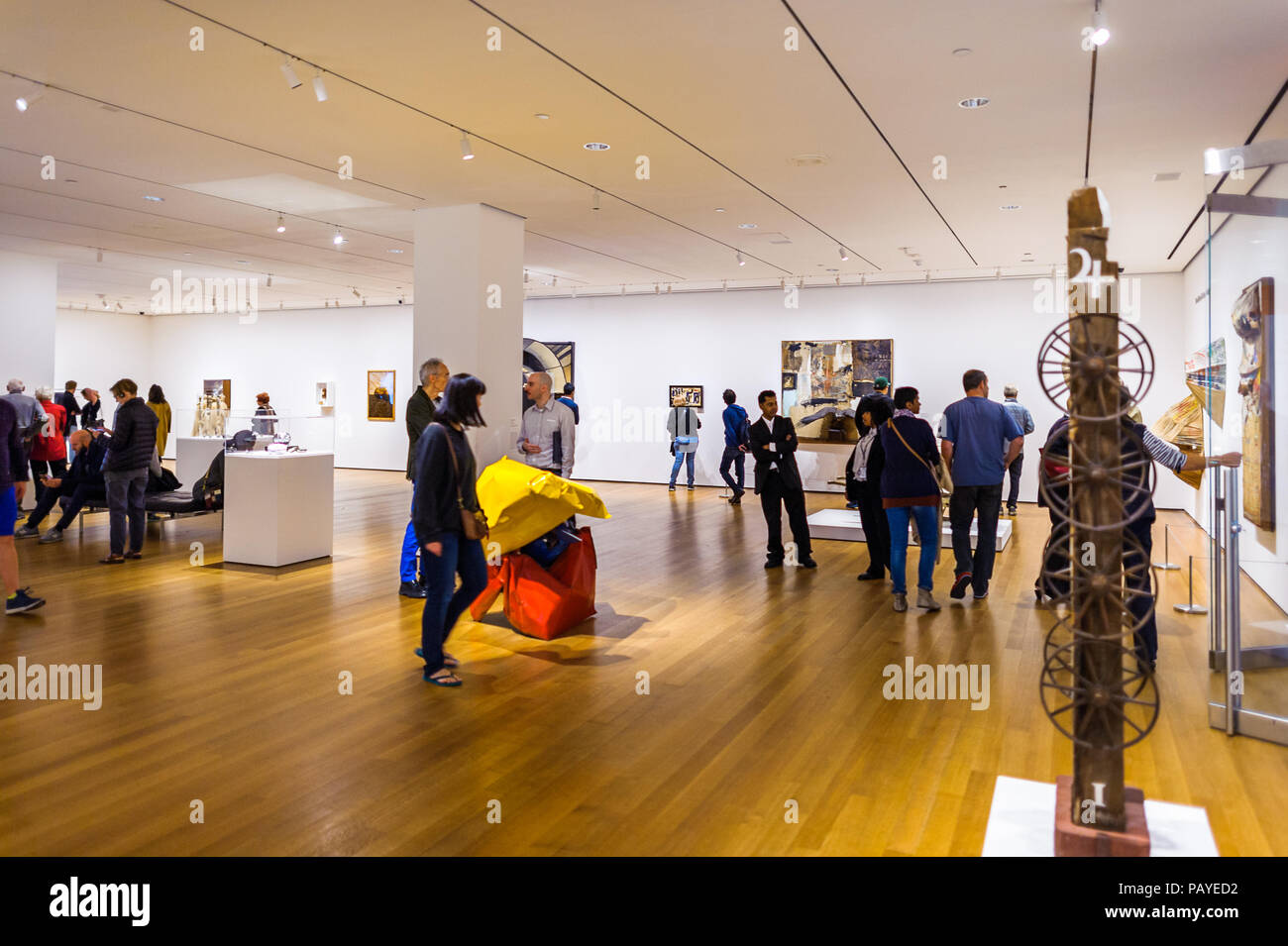 Musée Moma NEW YORK, USA - OCT 8, 2015: Interior of the Museum of Modern Art (MoMA ...