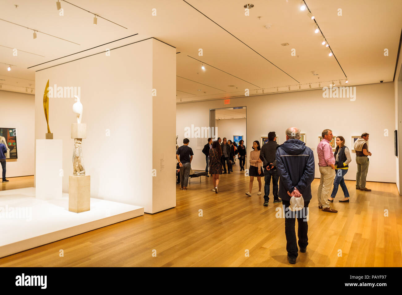 Musée Moma NEW YORK, USA - OCT 8, 2015: Interior of the Museum of Modern Art (MoMA ...