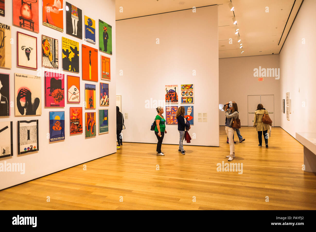 Go Moma NEW YORK, USA - OCT 8, 2015: Interior of the Museum of Modern Art (MoMA ...