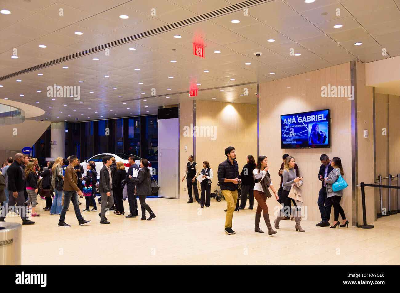 New York Usa Oct 8 2015 Interior Of The Madison Square Garden