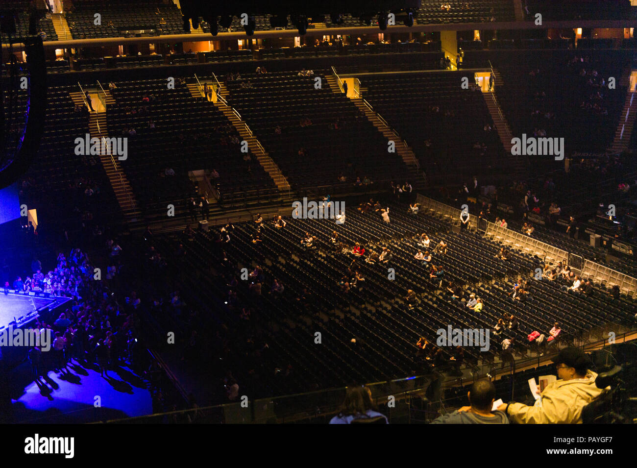 NEW YORK, USA - OCT 8, 2015: Madison Square Garden, New York City. MSG is  the arena for basketball, ice hockey, pro wrestling, concerts and boxing  Stock Photo - Alamy