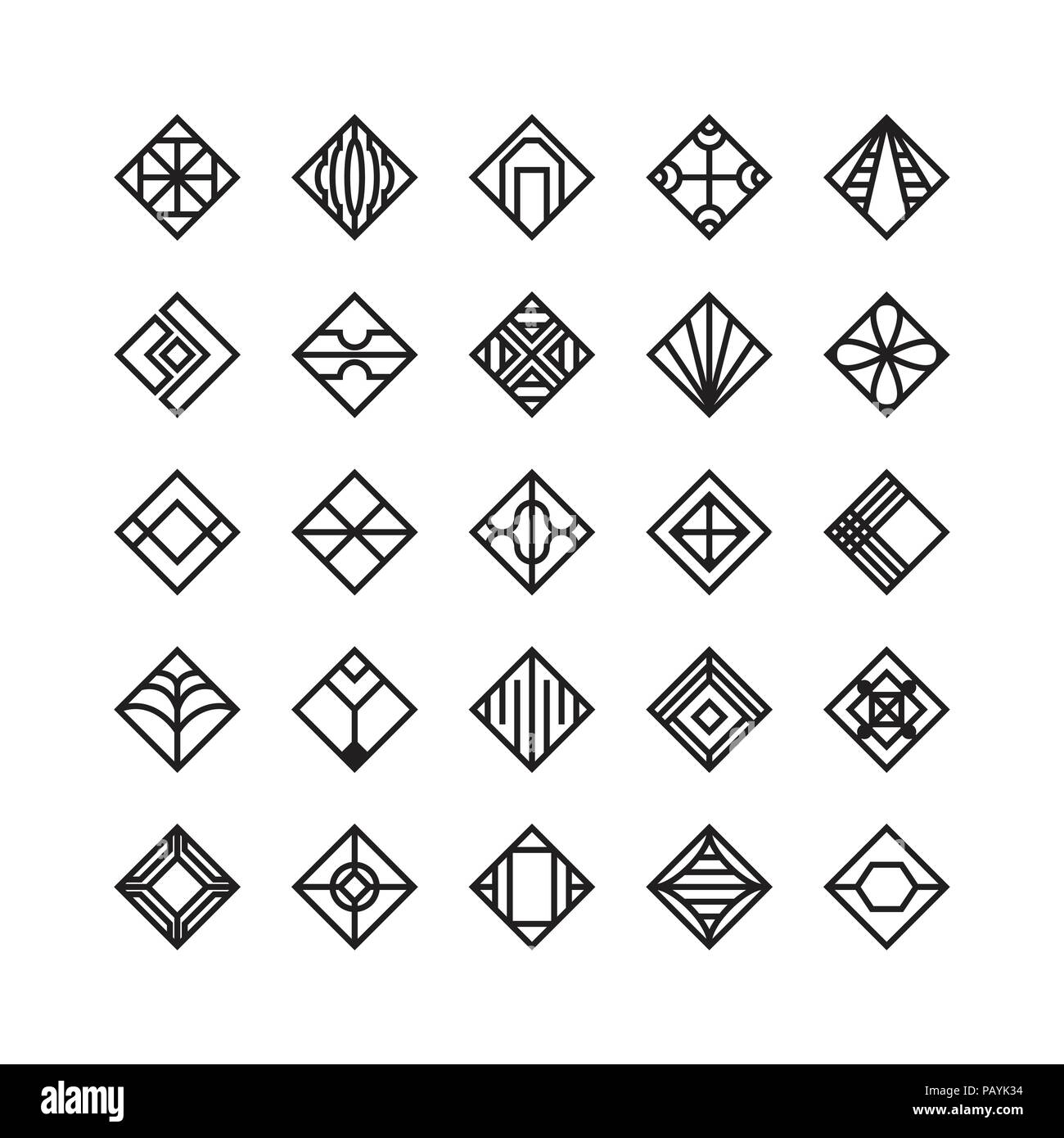 diamond shape , geometric vector icon , ornament Stock Vector Image ...