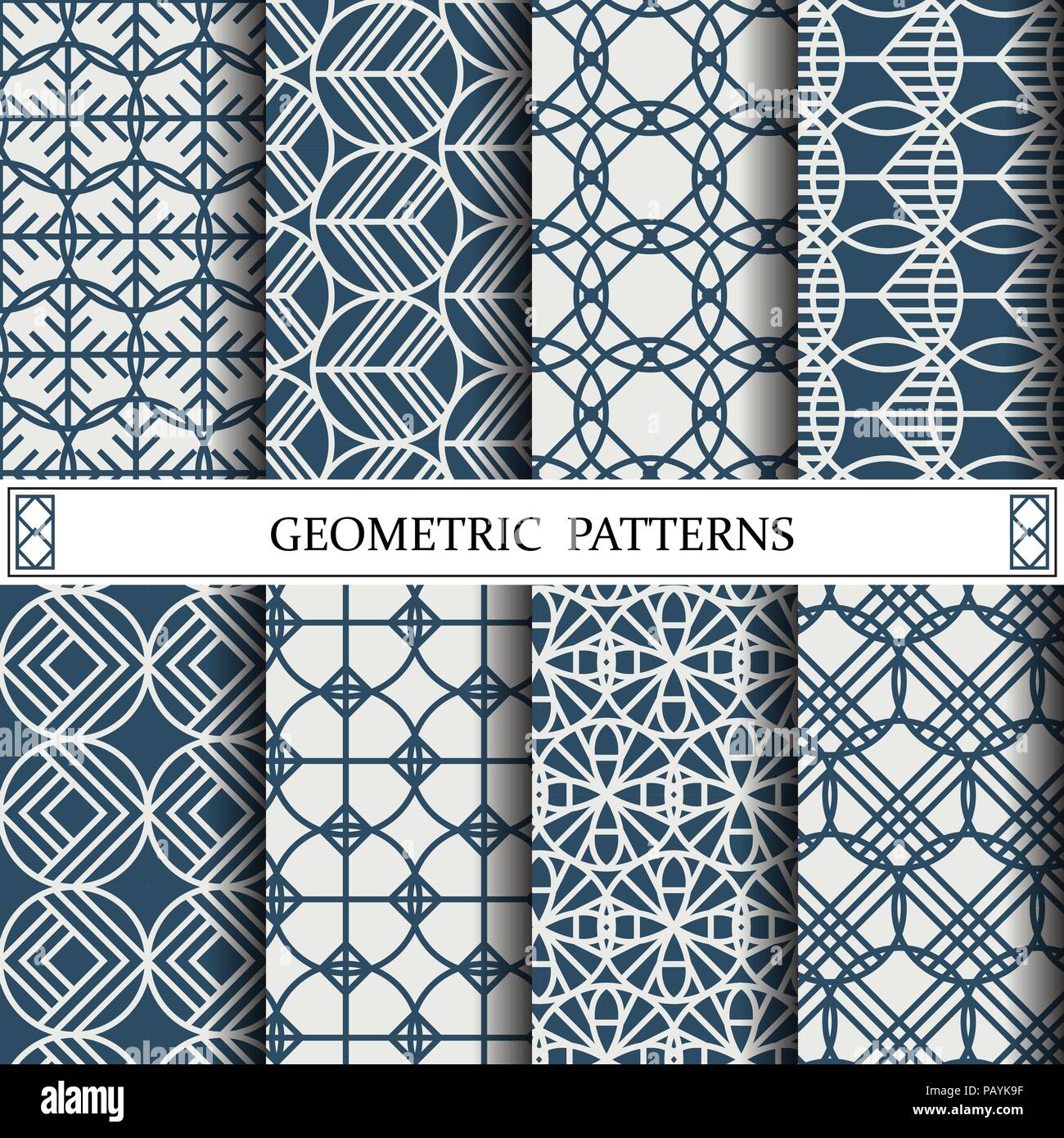 circle geometric vector pattern,pattern fills, web page, background, surface and textures Stock Vector
