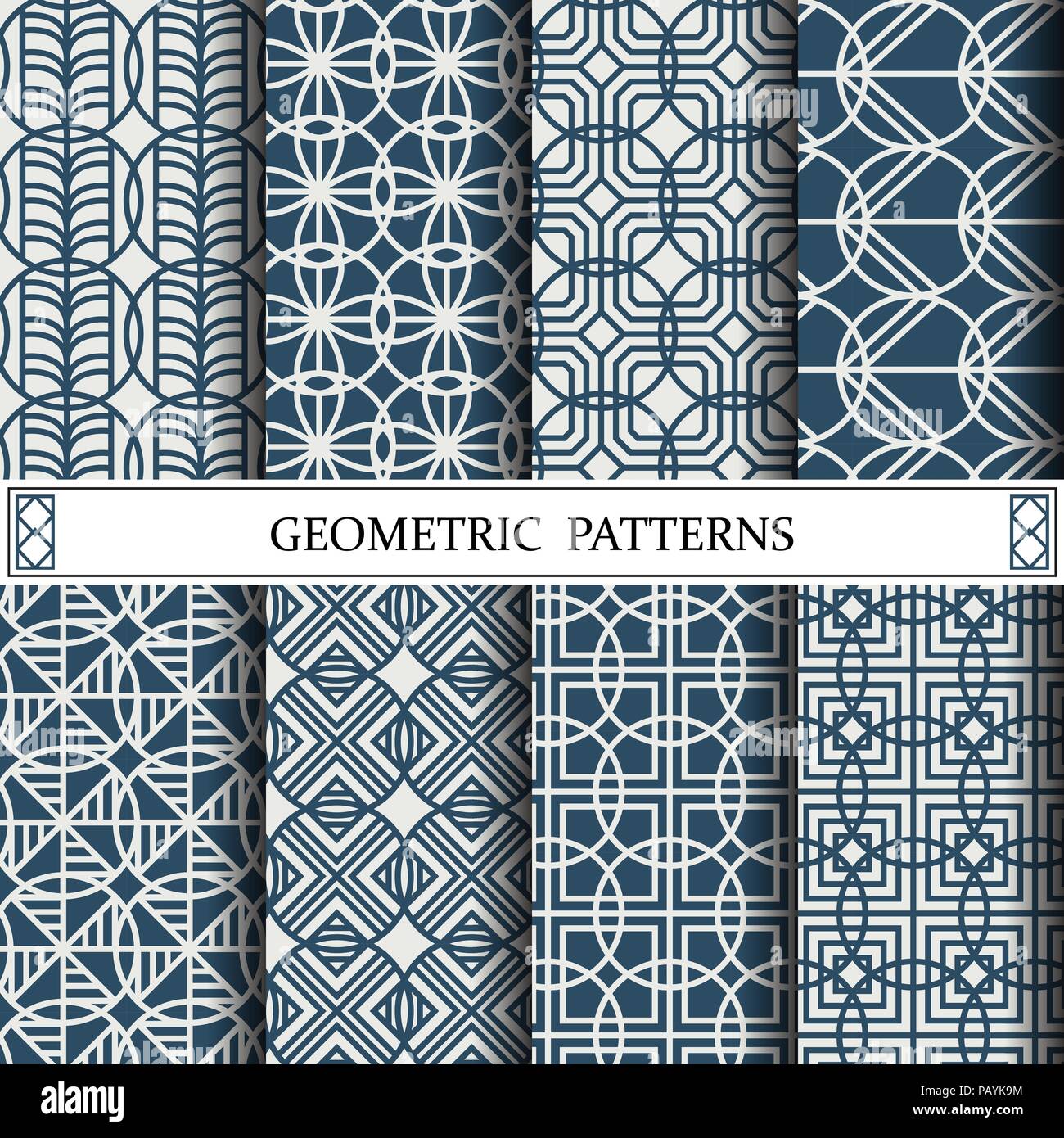 circle geometric vector pattern,pattern fills, web page, background, surface and textures Stock Vector