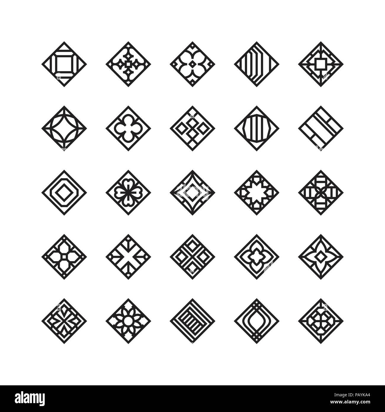 diamond shape , geometric vector icon , ornament Stock Vector Image ...