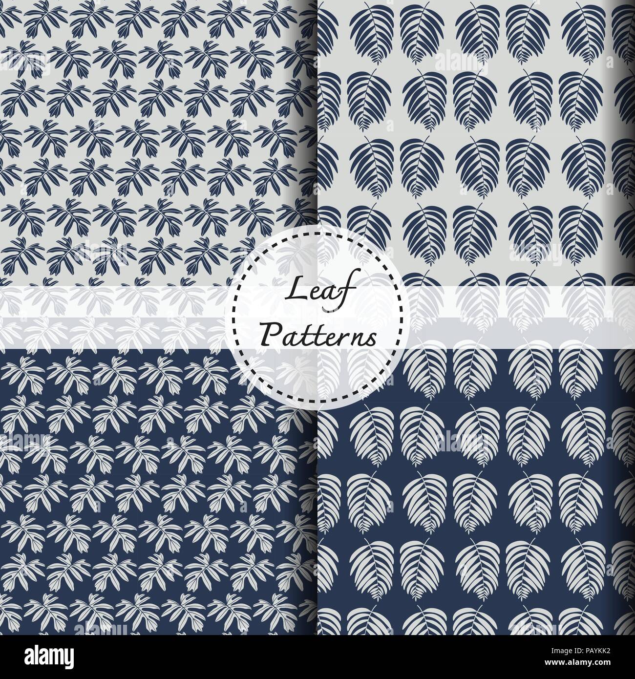 leaf vector pattern, background Stock Vector Image & Art - Alamy