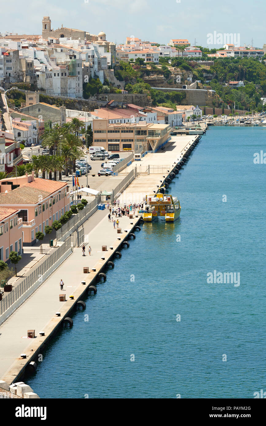 Port Mahon Menorca Spain Stock Photo
