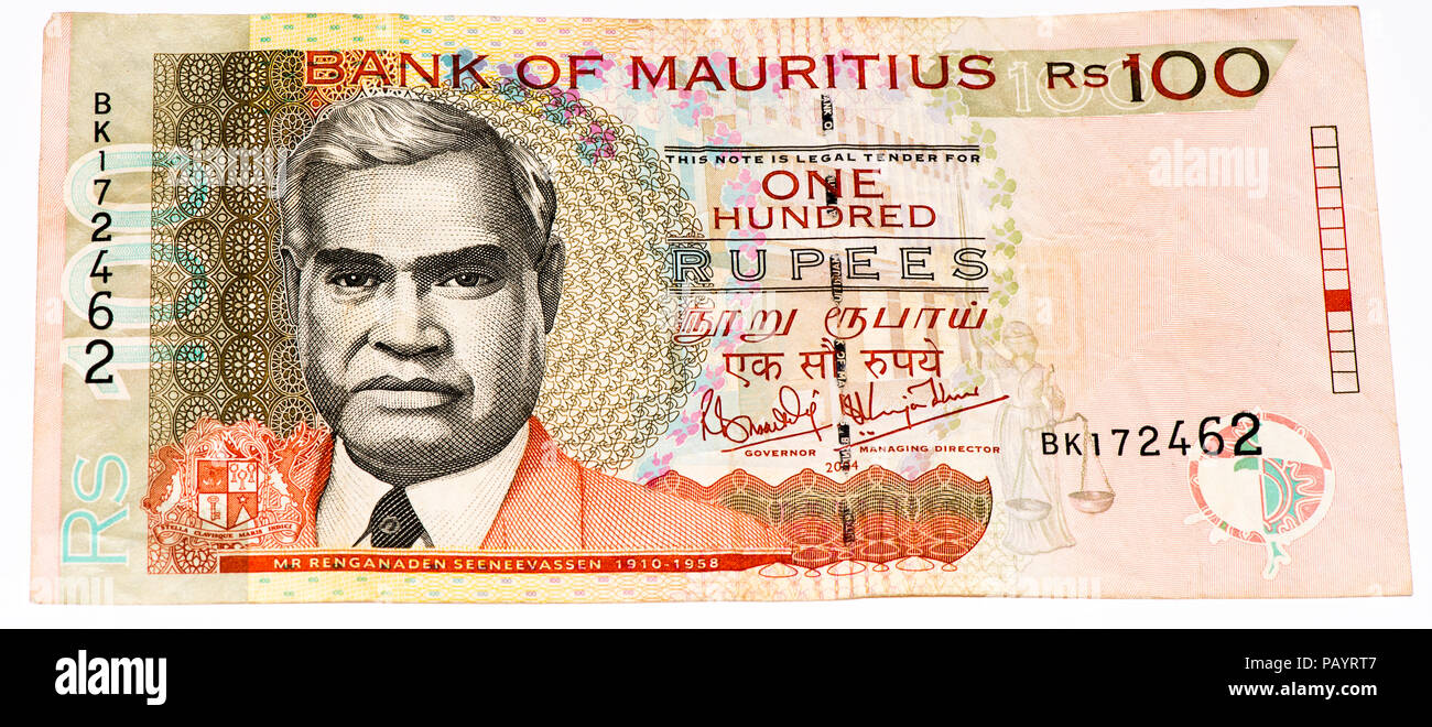 100 Mauritian Rupees Bank Note Mauritian Rupee Is The Main Currency Of 20-rupees-mauritius-numista