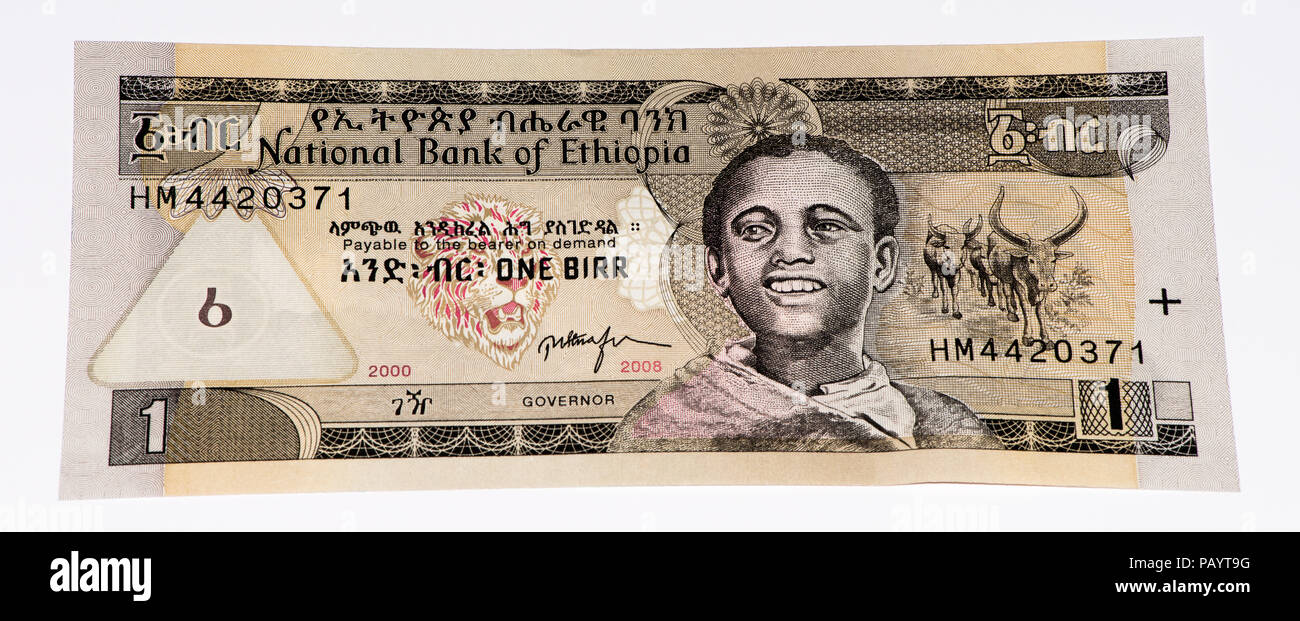 1 Ethiopian Birr Bank Note Birr Is The National Currency Of Ethiopia ethiopia-black-market-exchange-rate-live-today