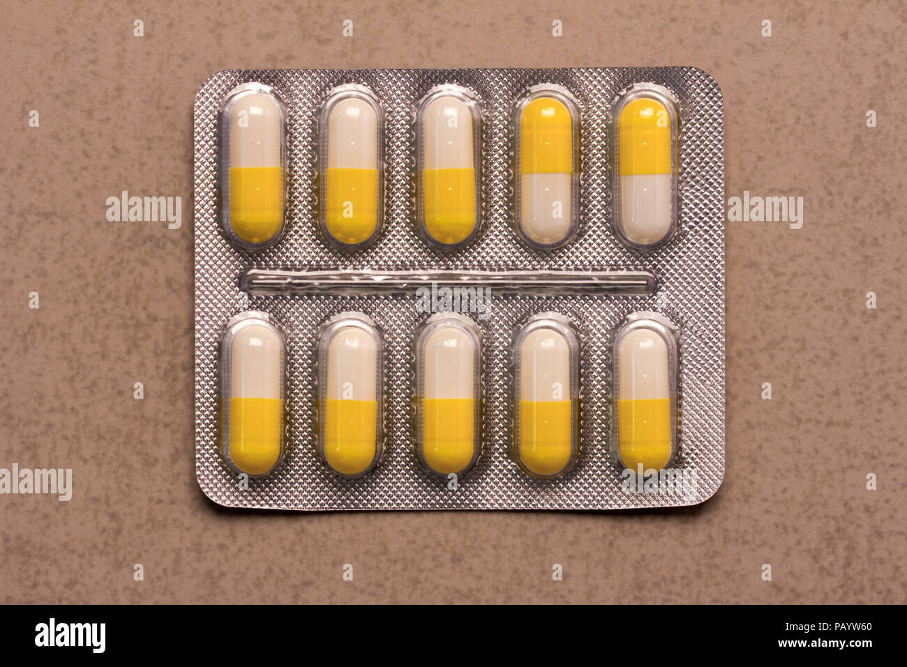 blister with antibiotics in capsules close up top view Stock Photo Alamy