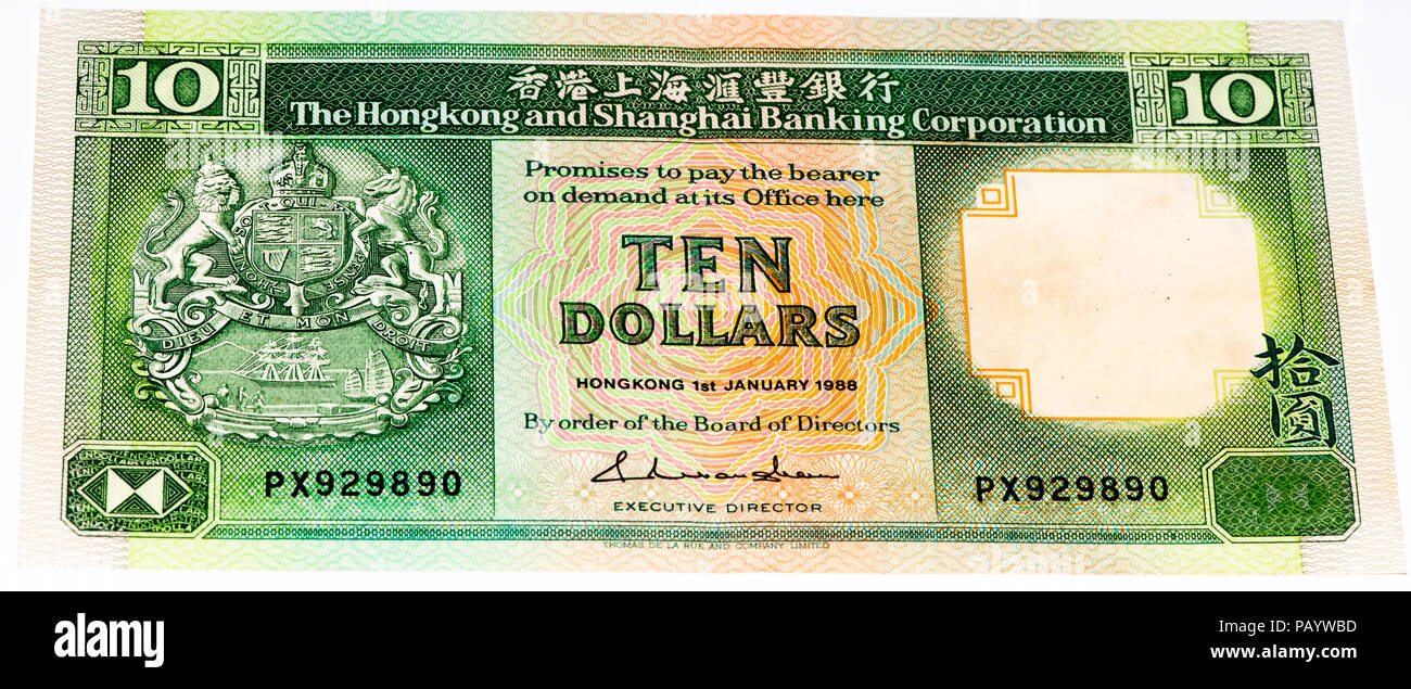 Hong kong 10 dollar banknote hi-res stock photography and images - Alamy