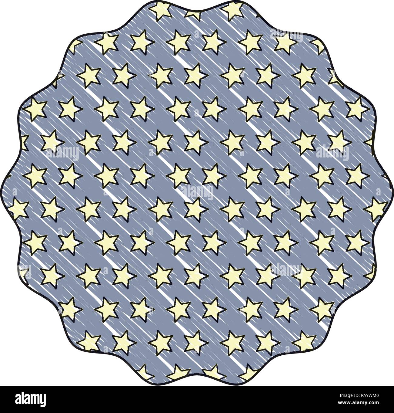 circular frame with stars pattern over background, vector illustration ...