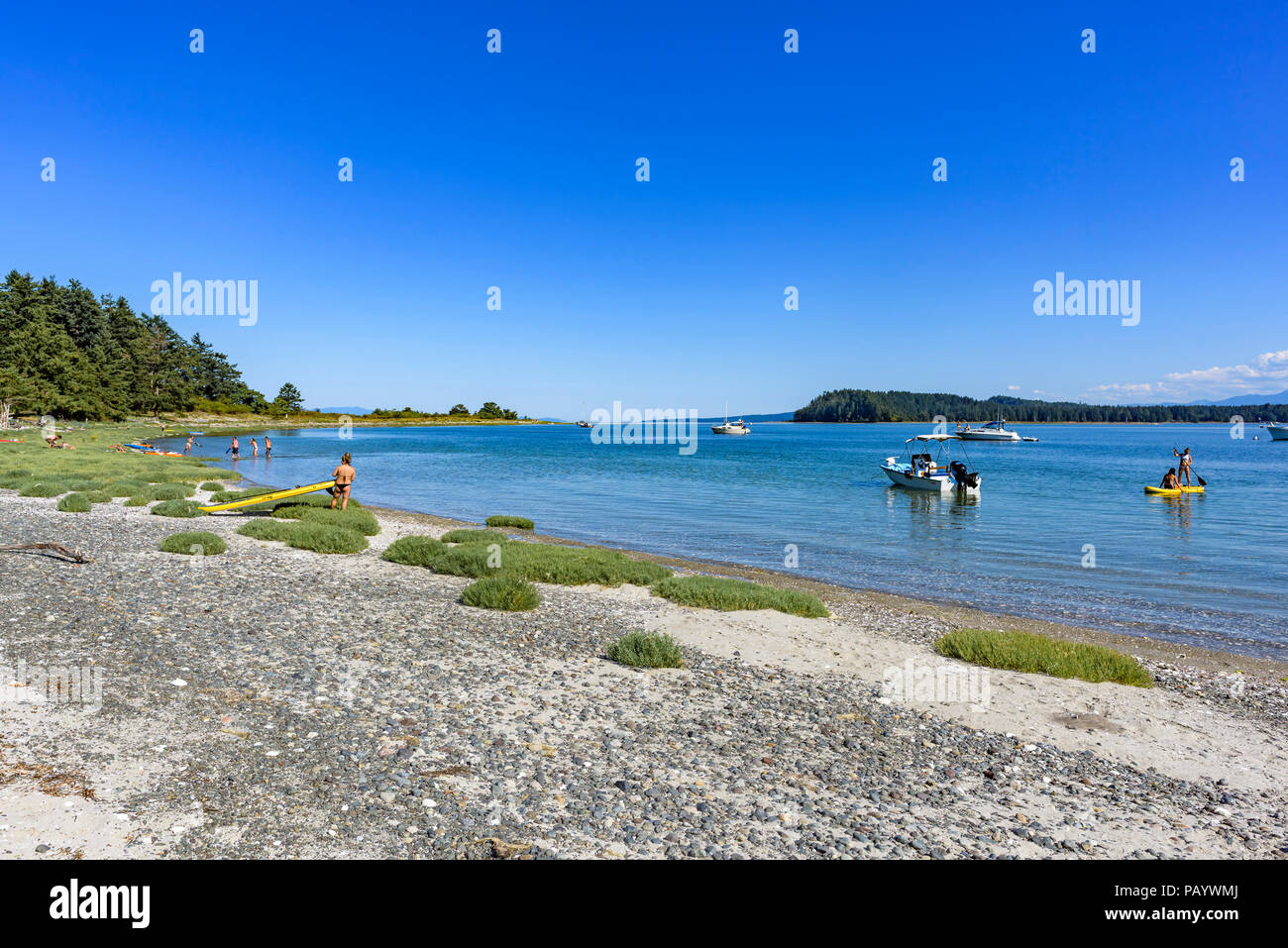 Denman Island from Jáji7em and Kw'ulh Marine Provincial Park, aka Sandy