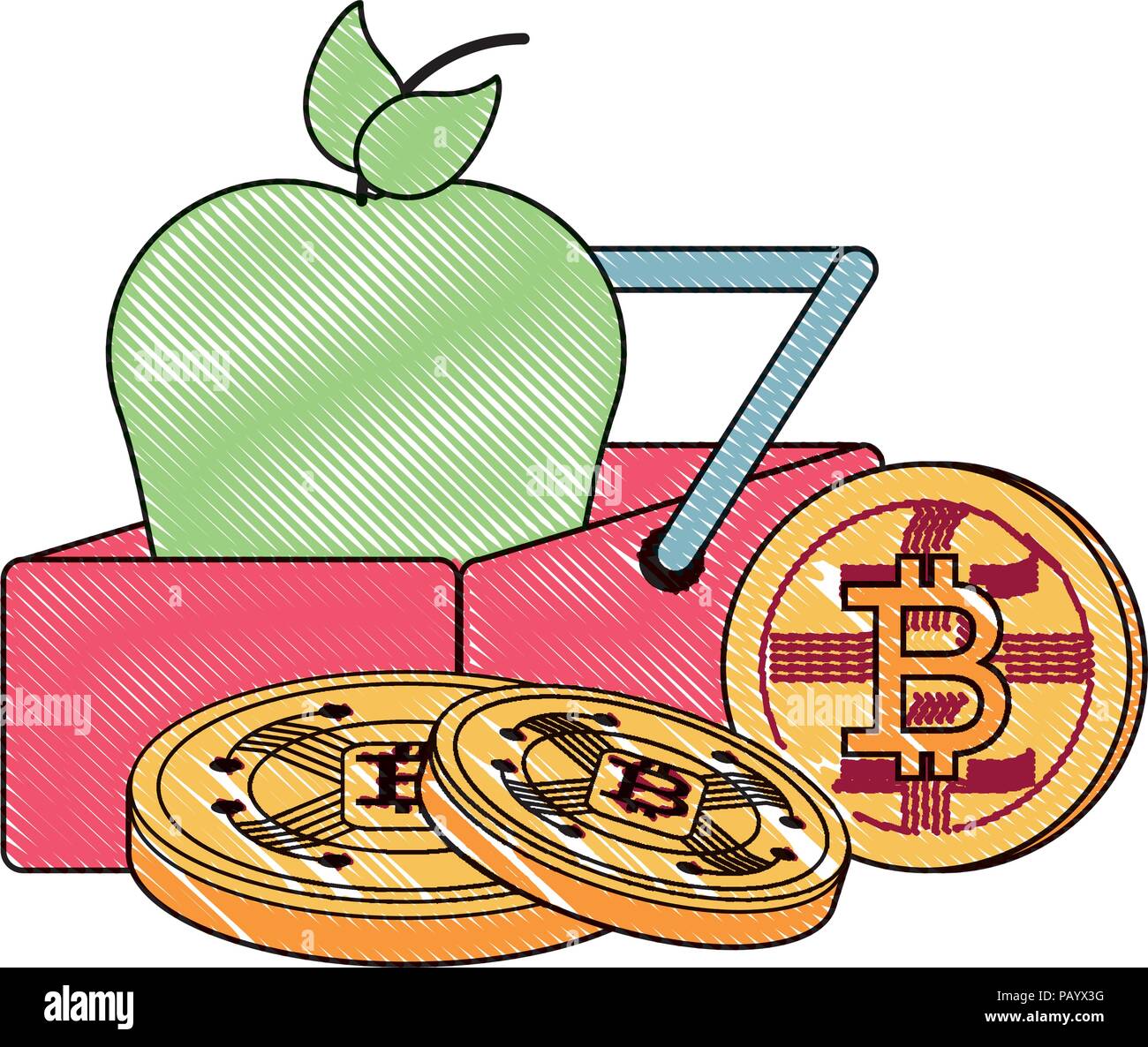 Apple pay accepted here Stock Vector Images - Alamy