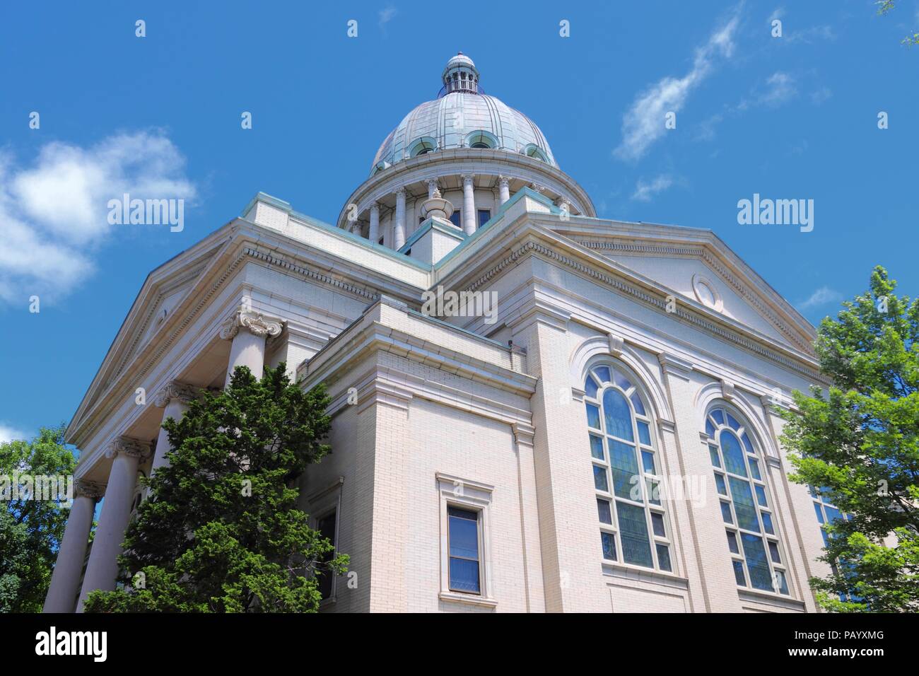 Providence, Rhode Island. City in New England region of the United States. First Church of Christ Scientist. Stock Photo