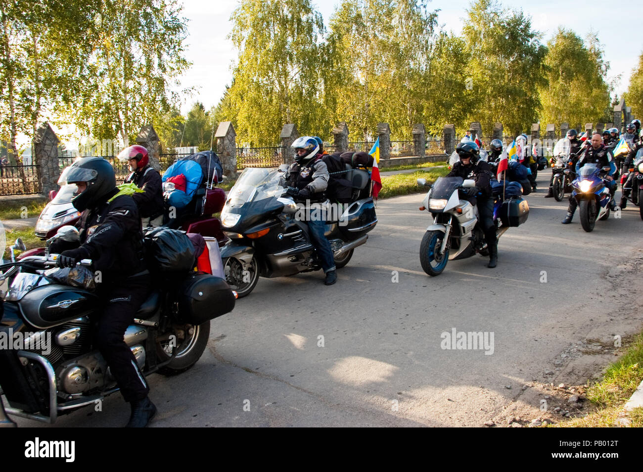 bikers in the ride Stock Photo Alamy
