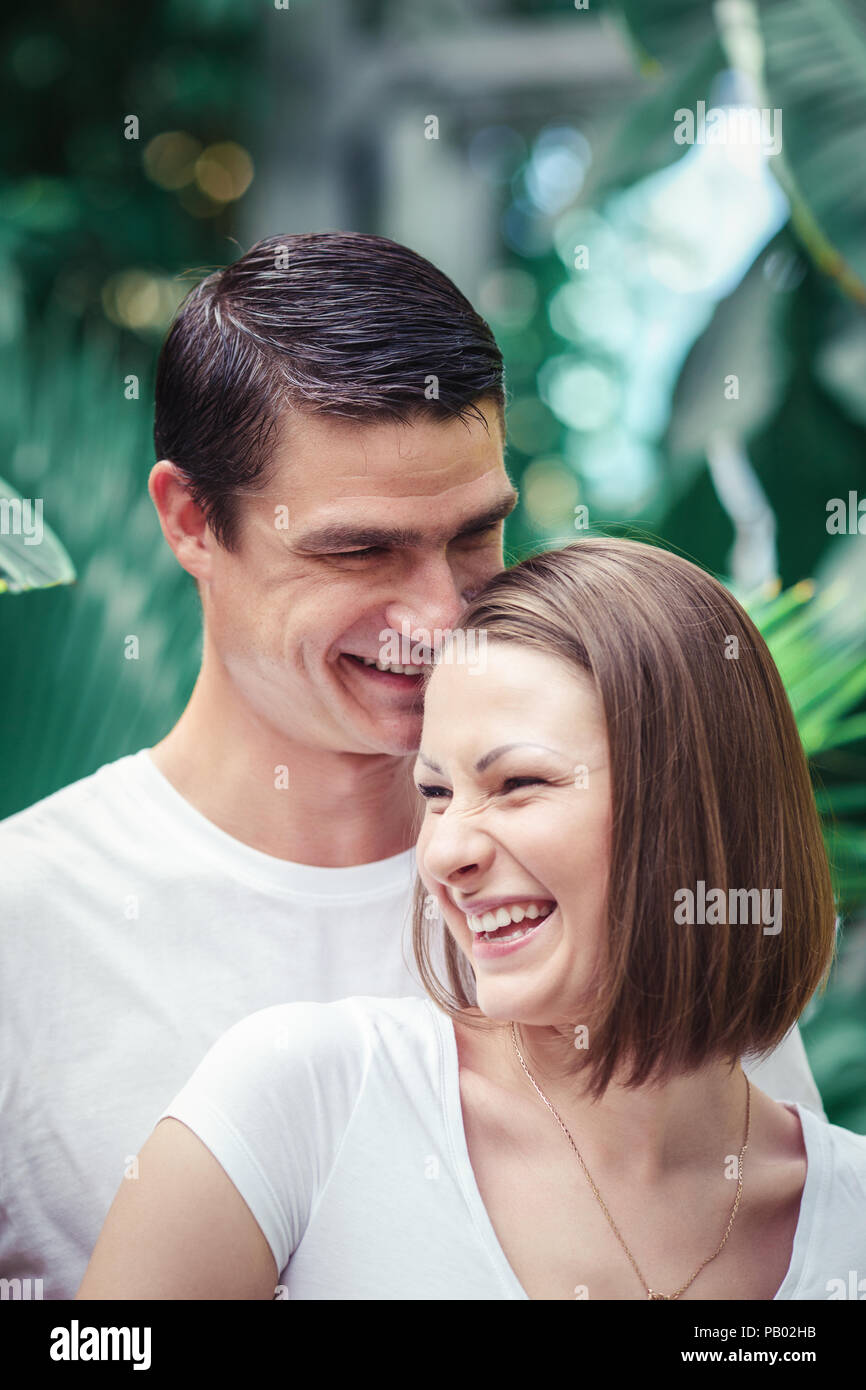 Beautiful couple palms touching hi-res stock photography and images - Alamy