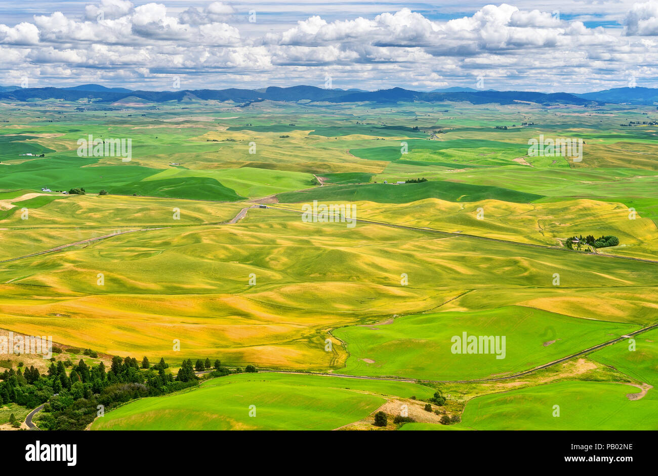 Aerial of palouse region hires stock photography and images Alamy