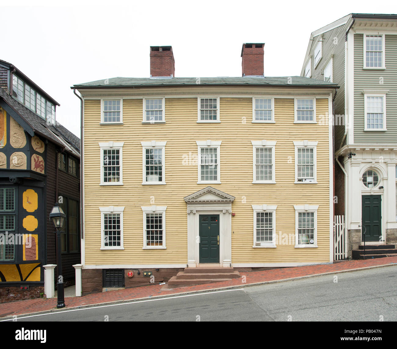 Colonial House, Providence, RI Stock Photo Alamy
