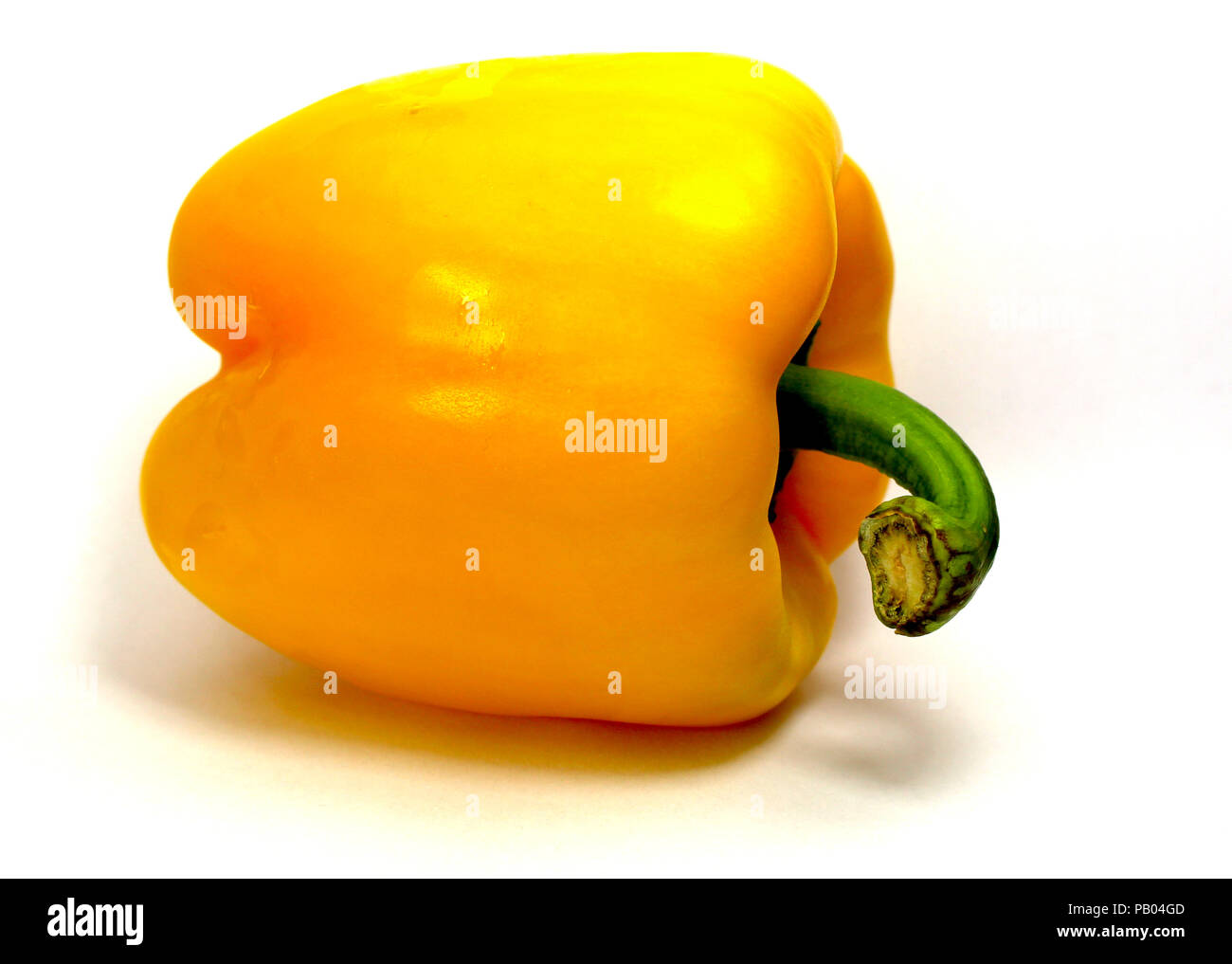 pepper bell paprika red yellow green sweet and fresh isolated on white background Stock Photo