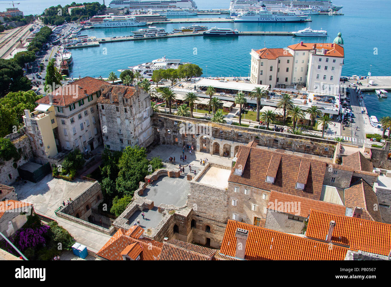 Diocletian's Palace, Split, Croatia Stock Photo