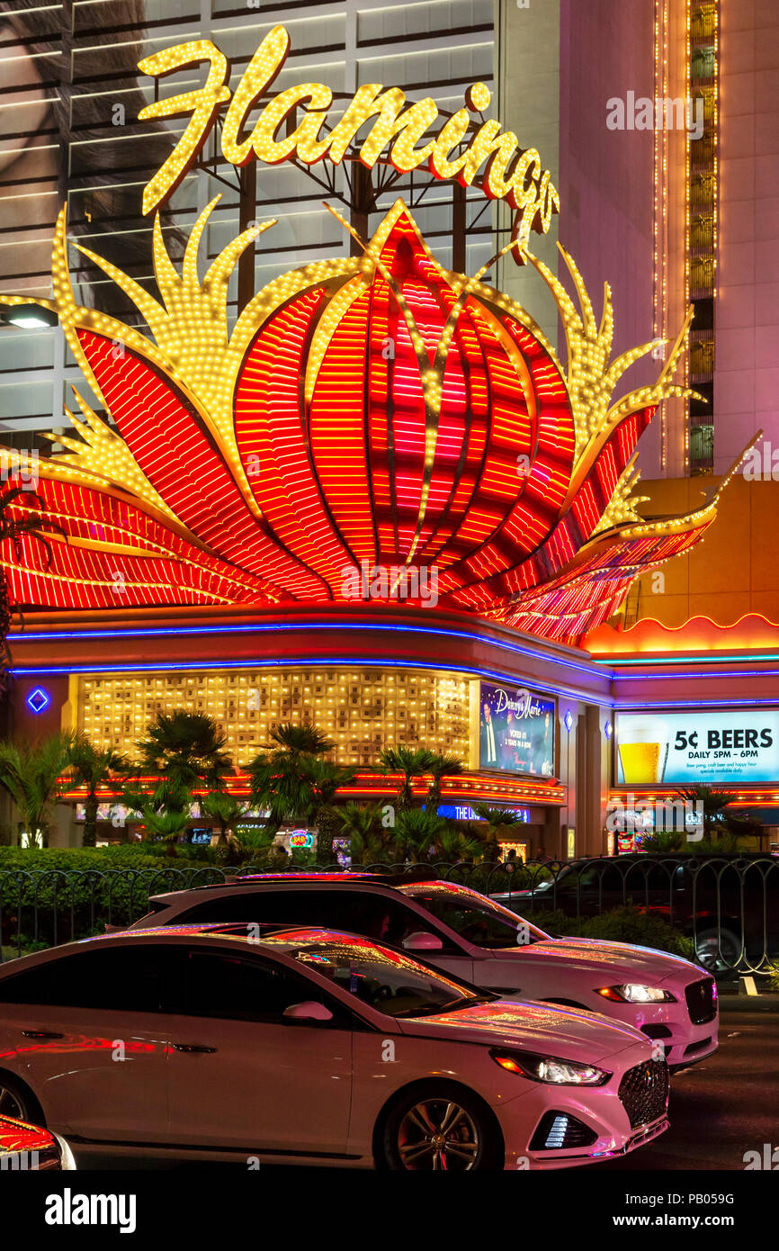 Flamingo Hotel, Las Vegas, Nevada, United States of America,Tuesday, May 29, 2018. Stock Photo