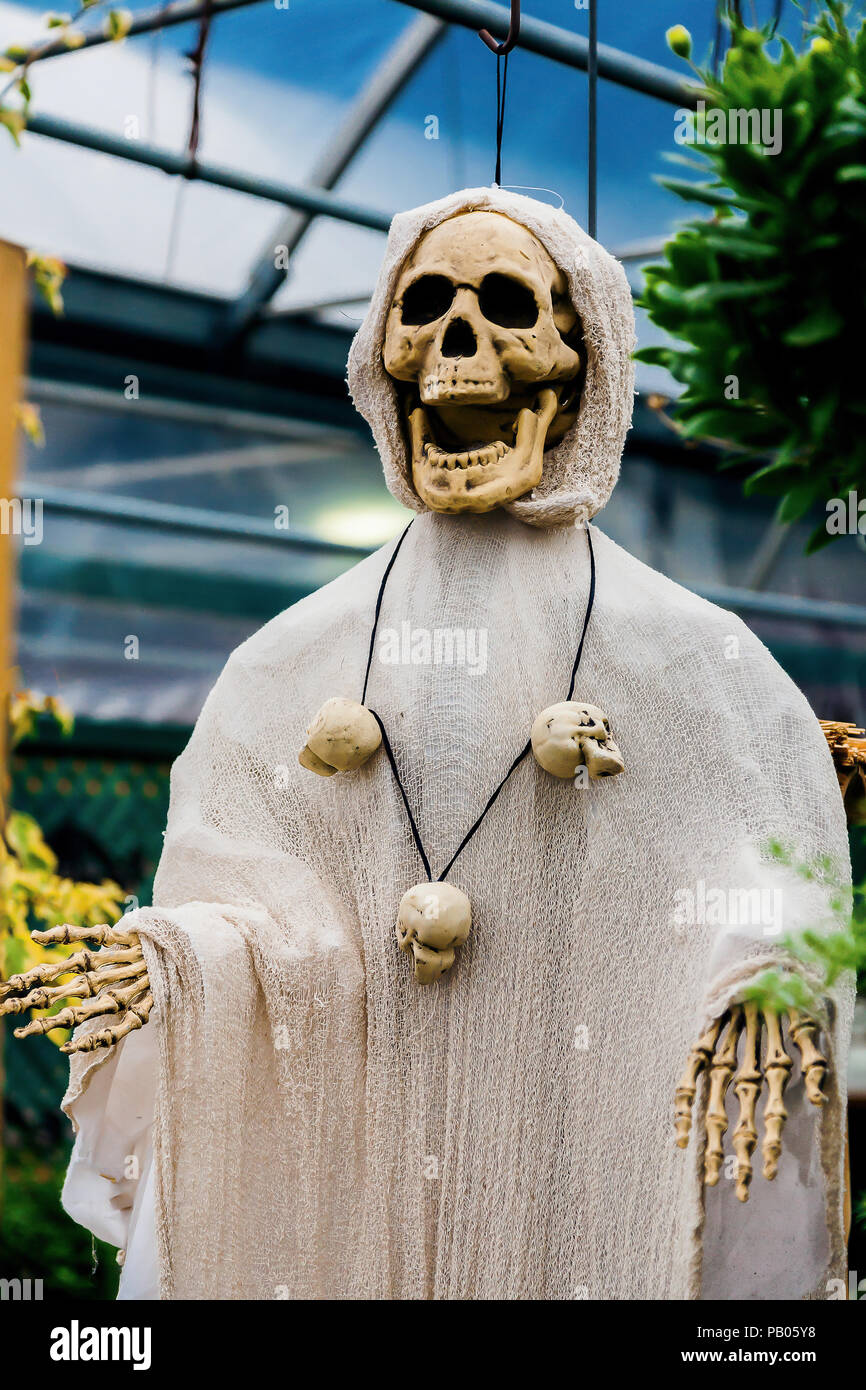 Halloween Decorations Quebec Canada La Prairie Stock Photo