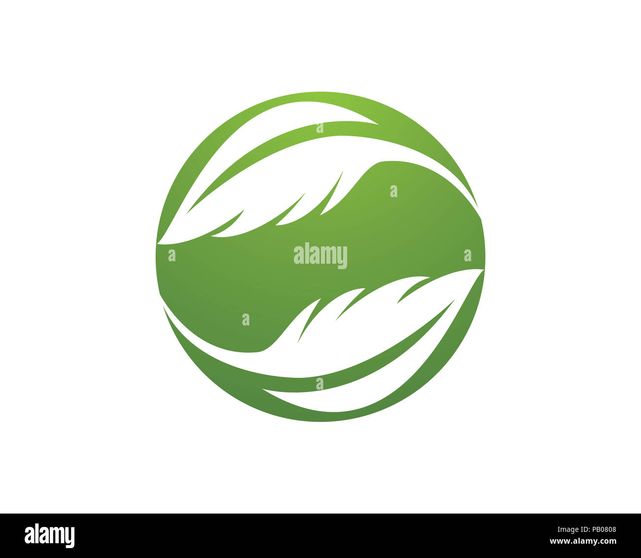 Logos of green leaf ecology nature element vector icon Stock Photo - Alamy